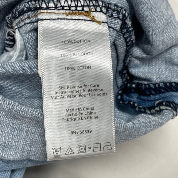 STS Blue High-Waisted Paper Bag Cuffed Denim Shorts - Picture 3 of 6